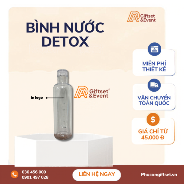 Bình nước Detox